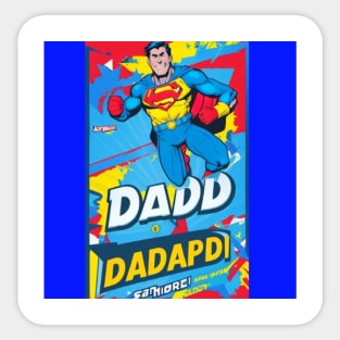 Super Dad: The Heroic Emblem of Fatherhood Sticker